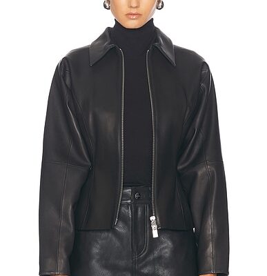 The Sei Fitted Leather Jacket