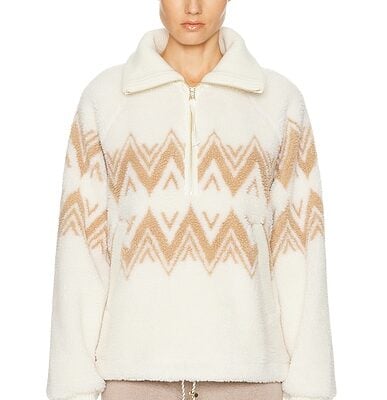 Varley Hendrik Half Zip Sherpa Sweatshirt