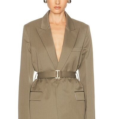 Victoria Beckham Belted Tailored Jacket