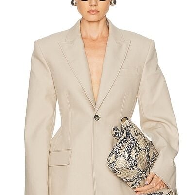 WARDROBE.NYC Drill Contour Blazer
