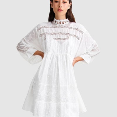 Belle & Bloom Unforgettable Oversized Lace Mini Dress