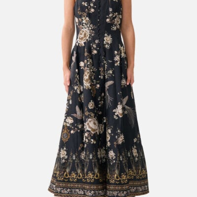 Camilla Corset Dress With Long Flared Skirt Flamenco Folklore