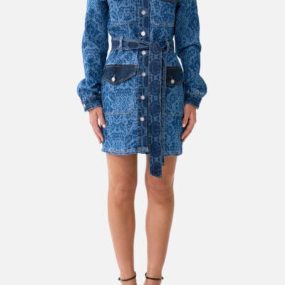 Camilla Jenna Belted Mini Dress Denim