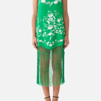 Camilla Relaxed Mini Dress With Fringing Sacromonte Señorita