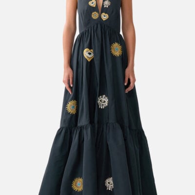 Camilla Ruffle Hem Halter Dress Amulets And Alchemy