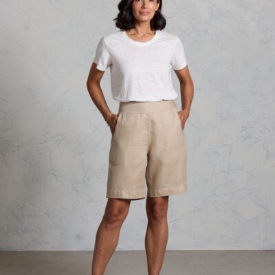 Cove Bermuda French Linen Shorts Tuffet