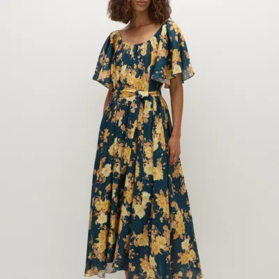 Faithfull The Brand Belen Maxi Dress Nora Floral Navy