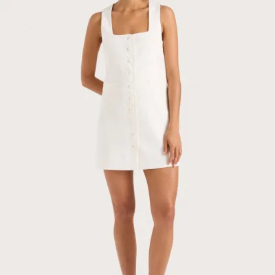 Faithfull The Brand Jaques Mini Dress White