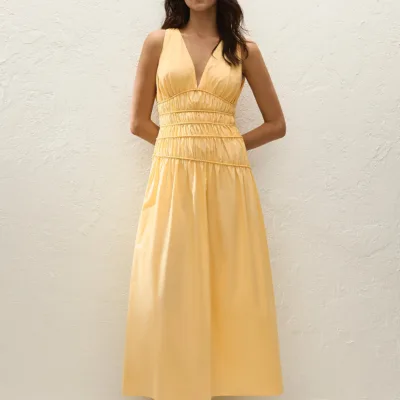 Faithfull The Brand Saja Maxi Dress Banana
