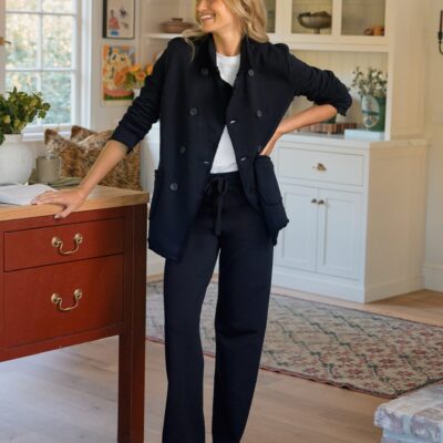 Frank & Eileen Belfast Peacoat & Catherine 29" Sweatpants in