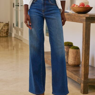 Frank & Eileen Full-Length Wide-Leg Jean in Italian Dream™ Denim