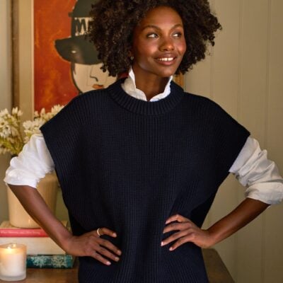 Frank & Eileen Italian Sweater Vest in Pure Italian Cotton