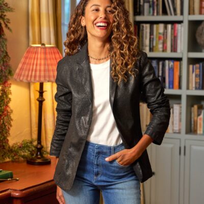 Frank & Eileen Tailored Blazer in Italian Waxed Denim