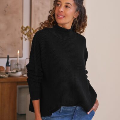 Frank & Eileen Turtleneck Sweater in Pure Italian Cotton