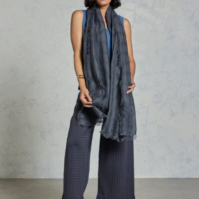 Kiama Linen Scarf Charcoal