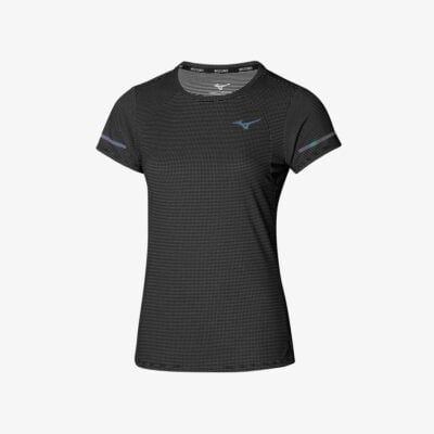 Mizuno Dryaeroflow Undyed Black Tee