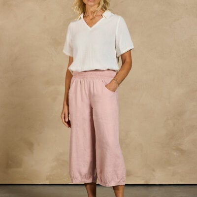 Nomad The Label Marrakech Linen Pants Dusty Pink