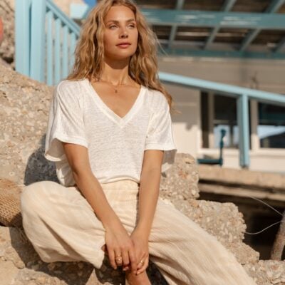 Nomad The Label Sadhu Cotton Pants Sand Stripe