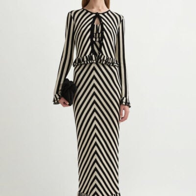 Posse Miles Dress - Cream & Black