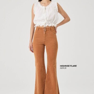 Rolla's Eastcoast Flare Jean Caramel Cord