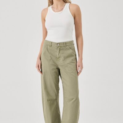 Rolla's Gigi Barrel Trade Drill Jean Summer Olive