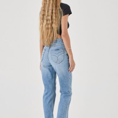 Rolla's Loulou Straight Jean Long  Lennon Blue