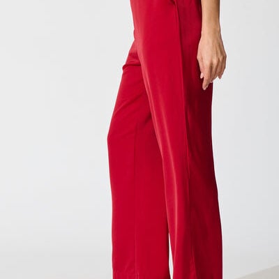 St Frock Aubree Pant in Red Satin