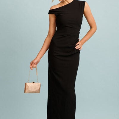 St Frock Belladonna Maxi Dress In Black