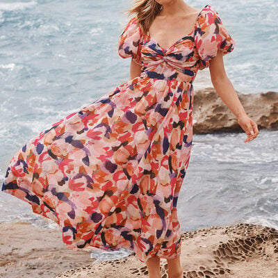St Frock Effortless Luxe Maxi Dress in Multi Print