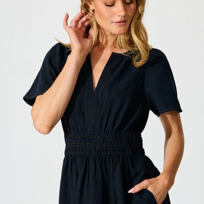 St Frock Florencia Maxi Dress in Navy