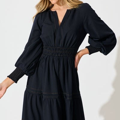 St Frock Love and Laughter Maxi Dress in Navy