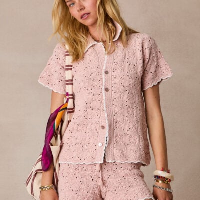 The Upside Anoki Lovett Crochet Shirt