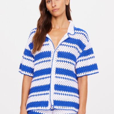 The Upside Haven Lovett Crochet Shirt - Stripe