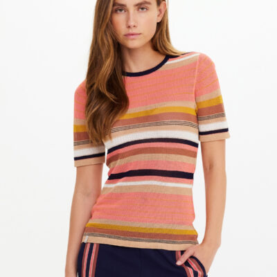 The Upside Sutton Knit Tee - Stripe