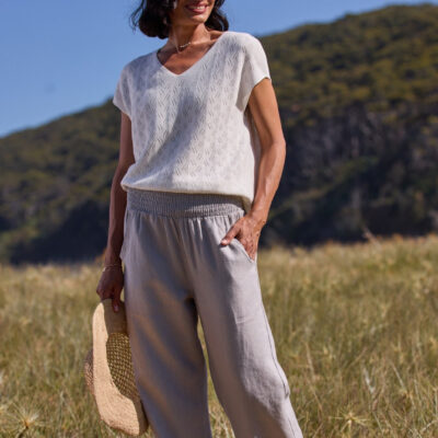 Yamba Linen Pants Fog