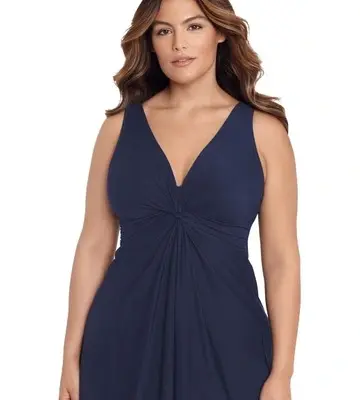 Miraclesuit Swim Must Have Marais Short Shaping Swimdress PLUS