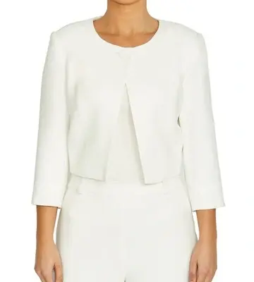 Anthea Crawford Jackie Ivory Single Button Jacket