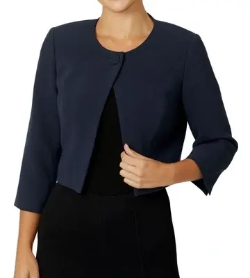 Anthea Crawford Jackie Navy Single Button Jacket