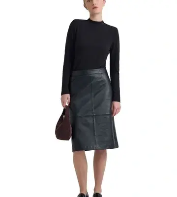 Oxford Nina Nappa Leather Skirt