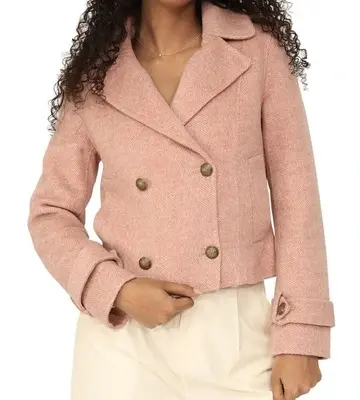 Belle & Bloom Better Off Military Peacoat Blazer