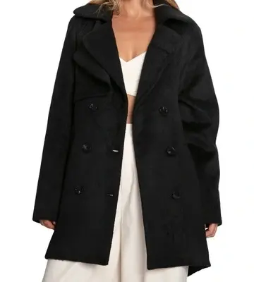 Belle & Bloom Wanna Be Loved Wool Blend Peacoat