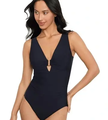 Magicsuit Marquis Kristi Plunge One-Piece Shaping Swimsuit