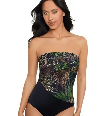 Magicsuit Nighthawk Goddess One Shoulder Tummy Control Swimsuit