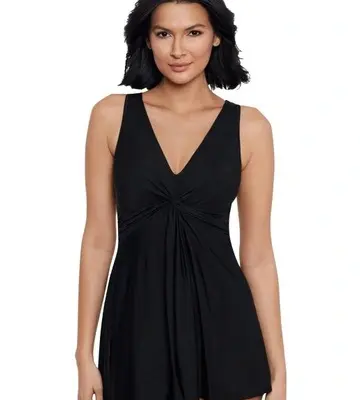 Miraclesuit Swim Must Have Marais Short Shaping Swimdress DD-Cup