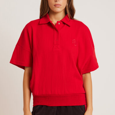 Araminta James Aj Waffle Short Sleeve Sweatshirt