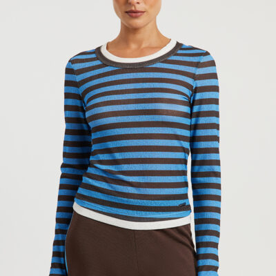 P.E Nation Serene Stripe Long Sleeve Tee