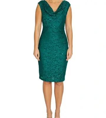 Anthea Crawford Elisa Cowl Neck Dress
