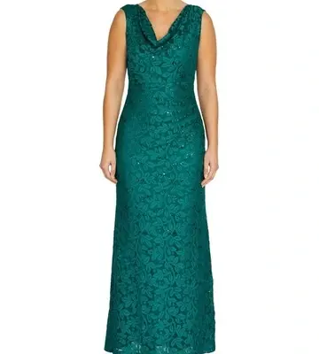 Anthea Crawford Elisa Cowl Neck Gown