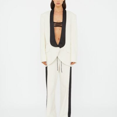 Christopher Esber Tuxedo Contrast Silk Blazer — 4 - Image 1