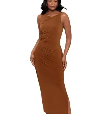 Miraclesuit Shapewear Maxi Bodycon Shaping Dress With Side Slit